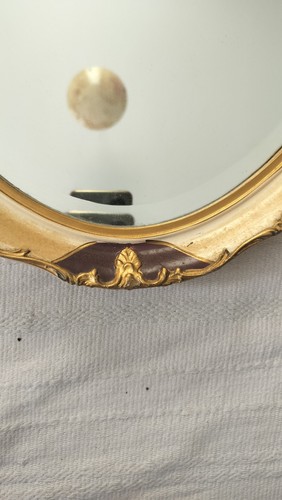 Old oval mirror - old,