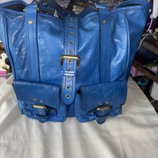 Mulberry Roxanne Tote Blue Leather Handbag