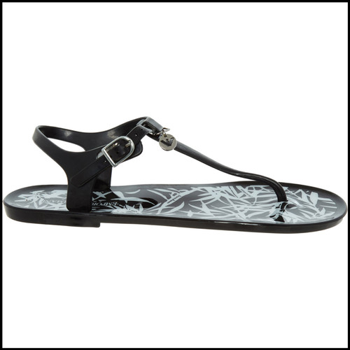 Emporio armani black buckle - black,