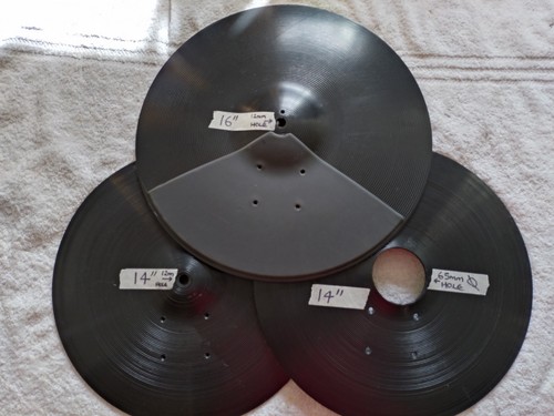 Plastic practice cymbals - plastic,