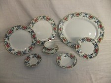 Royal Doulton Booths - Floradora - vintage floral tableware stamps vary - 5E5A #