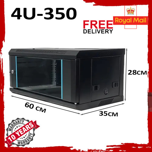 Black network cabinet - black, data