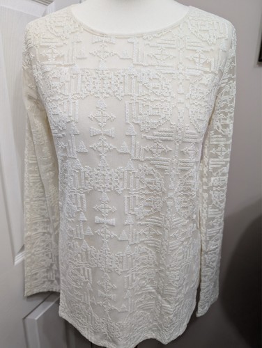 Wrap london cream embroidered - wrap,