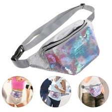  Sequins Glitter Belt Bag Tote Bags Women Beauty Beach for Vacation