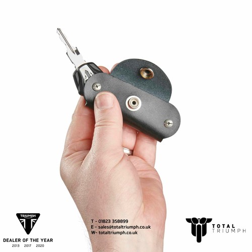 Genuine triumph leather key - leather,