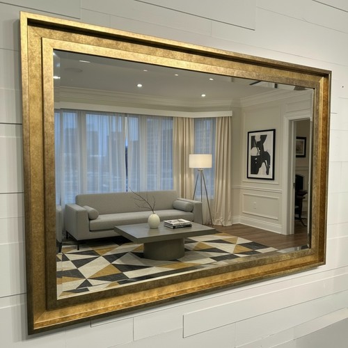 Large bronze mirror - bronze,