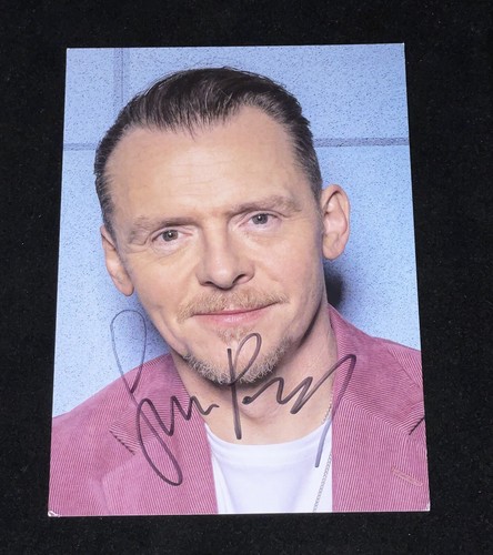 Simon pegg signed photo - photo, jsa