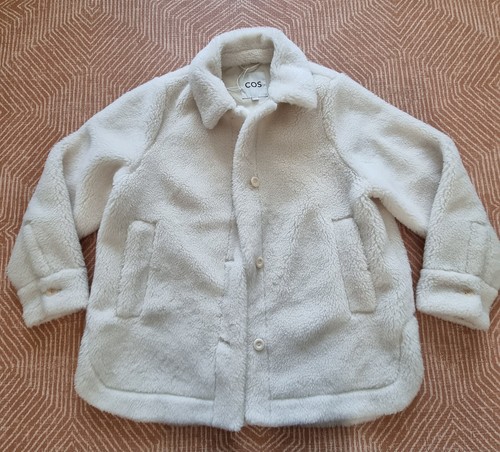 Cos cream teddy coat - cream,