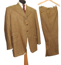 SUPERB KING & ALLEN HOLLAND & SHERRY SAVILE ROW FLECK TWEED SUIT 50" R W 46''