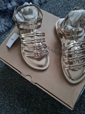 NEXT Older Girls Gold Leather