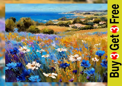 Wildflower meadow print - 5"x7",