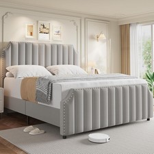 Queen Size Velvet Bed Frame