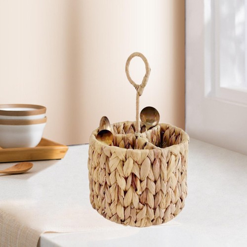 Wicker flatware storage basket - flatware,