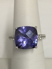 4 Ct Cushion Cut Purple Cubic
