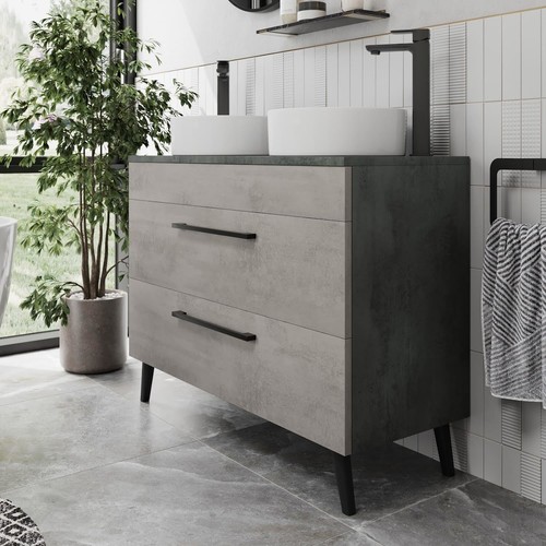 Bathroom vanity unit double - vanity,