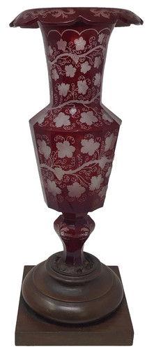 Egermann large glass vase - egermann,