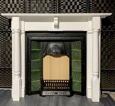 Cast Iron Fireplace Insert + Wooden Fire Surround  / 🚚 DELIVERY £20/ £60