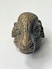 Ram's Head Solid Bronze Aries Pagan Wiccan 109g 4cm long Rare