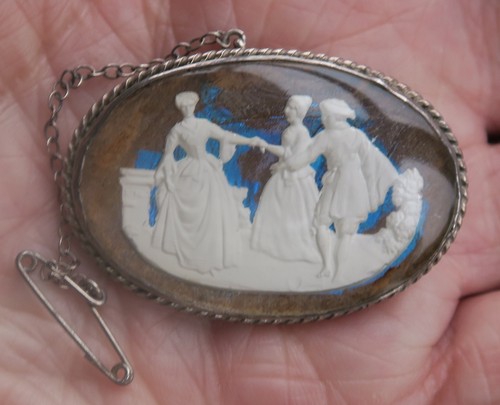 Vintage english silver sulfide - english,