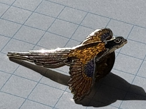 Vintage pheasant brooch bird - brooch,