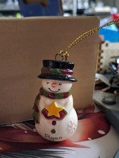 'Ryan' Small Ceramic Snowman