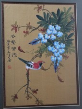 Hand-Painted Chinese Silk