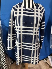 Clements Ribeiro - Blue And White Coat XL