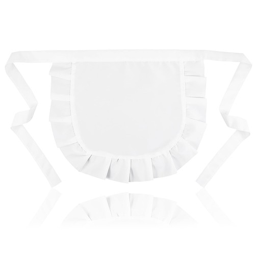 Pcs white apron waitress - white,