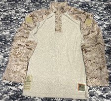 US MARINES USMC CRYE PRECISION DESERT MARPAT FROG COMBAT SHIRT. SMALL-REGULAR.