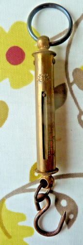 Vintage brass salter - brass, scale