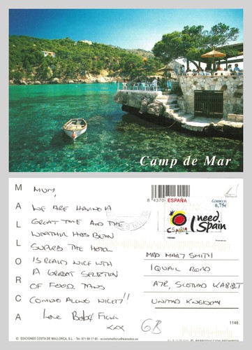 Postcard camp de mar - camp,