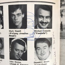 Mark Hamill, Louis Turenne etc Cast SIGNED Amadeus 1983 Luke Skywalker Star Wars