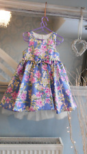 COUTURE PRINCESS age 5 STUNNING FLORAL BRIDESMAID/PARTY DRESS NEW