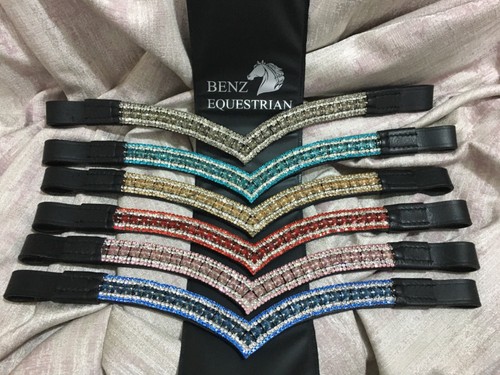 Bling shape row browband - v, 5