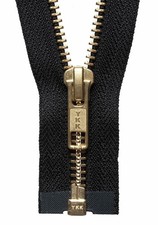 Brass Metal Open End Zipper by