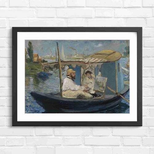 Impressionist barge art - impressionist,