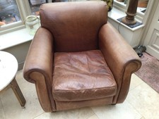 Laura Ashley Exmoor Leather Armchair 