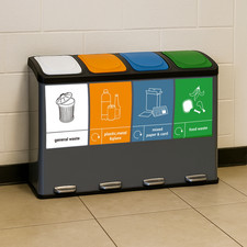 Quad 4 Compartment 60L Plastic