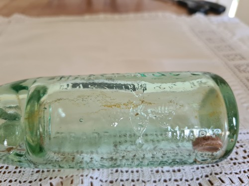 Antique green glass codd