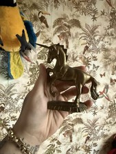 Solid Bronze Unicorn Statue Rearing Fantasy Vintage Mythical