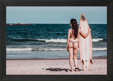 surfer girl Framed Wall Art