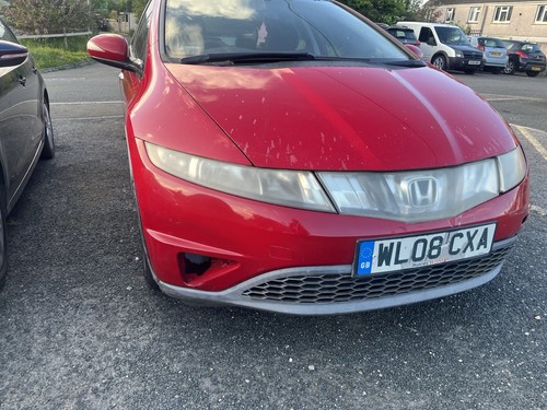 Honda civic 2008 red good - honda,