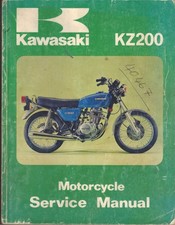 KAWASAKI Z200,KZ200 A1,A2,1977,1978,1979 FACTORY WORKSHOP MANUAL