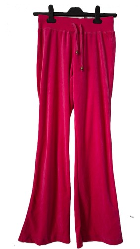 Ladies pink velour joggers - pink,