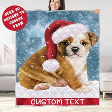 Bulldog Quilt Dog Bedding