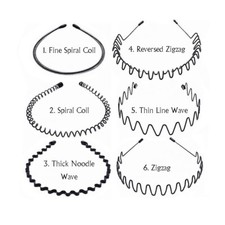 Black Metal Unisex Sports Hairband Headband Wave Alice Style Hair band Men Women