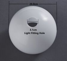 White Glass Pendant Globe