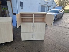 Used Locker Cabinet – Wood Lockable Staff/Gym Office Storage Compartment Locker