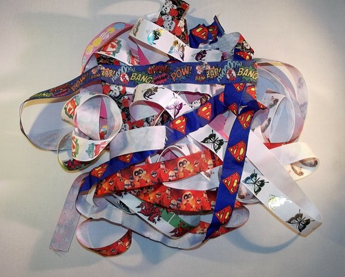 Ribbon bundle mixed printed - ribbon,