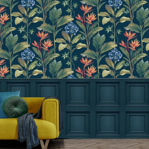 Floral tropical palm leaves - floral,